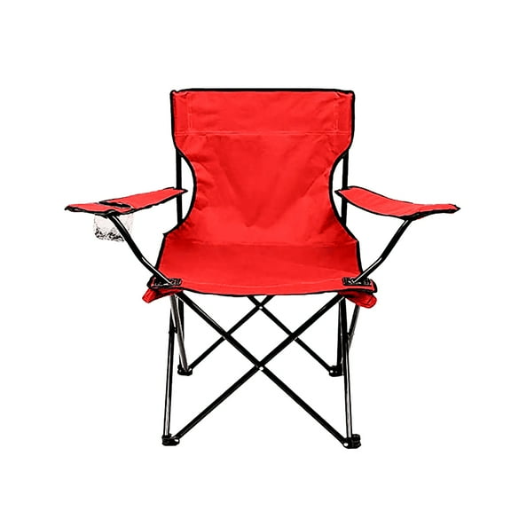 Silla Plegable GARDECOR para Playa Camping Incluye Funda Y Portavaso Rojo Silla-3R