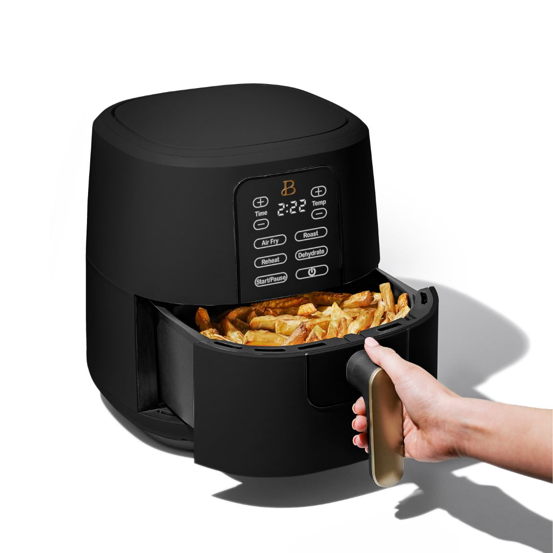 Beautiful 19018 6 Quart Touchscreen Air Fryer, Oyster Gray by Drew Barrymore  195925231612