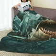 thumbnail image 6 of Zufioo Abstract Geometric Shark Fleece Blanket Queen Size,Plush Bed Blanket,Ultra Soft Throw Blanket,Plush Fuzzy Cozy Blanket Perfect for Bed,Couch-40"x30", 6 of 7