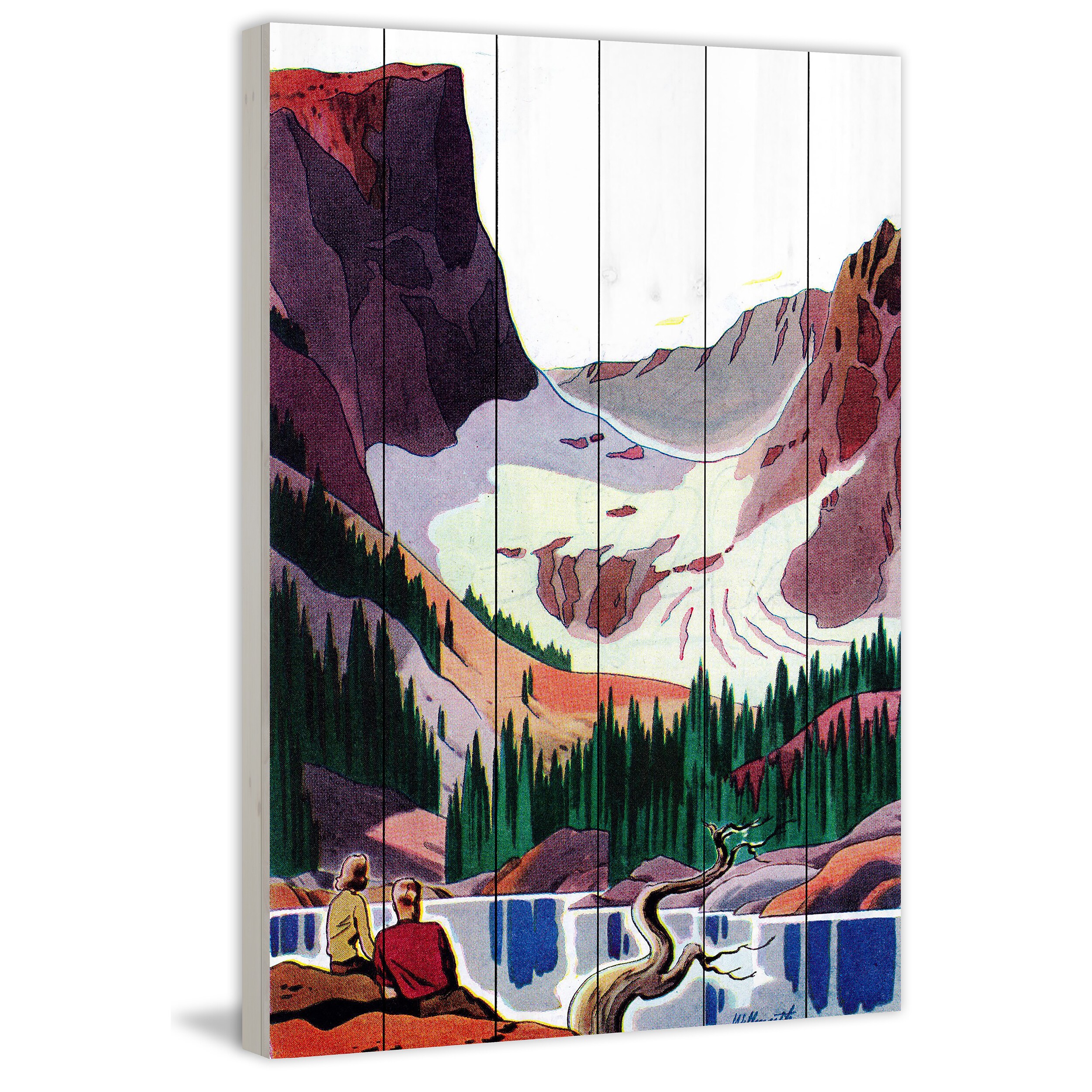 Marmont Hill "Colorado Calling" Painting Print on White Wood