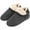Dark Grey, variant on Men's Booties Slippers Ankle Warm Plush Fuzzy Memory Foam House Shoes, Tan, Size 7-8