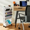 thumbnail image 2 of Pen+Gear 5-Tier Movable Organization & Storage Cart, White, 2 of 2