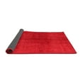 thumbnail image 2 of Ahgly Company Indoor Round Abstract Red Modern Area Rugs, 3' Round, 2 of 4