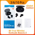 thumbnail image 2 of Versión global 3/6/10 piezas Xiaomi Auriculares Mi True Wireless Earbuds Basic 2 Auriculares Bluetooth Auriculares de música para gimnasio Running, 2 of 5