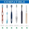 thumbnail image 3 of Wall Mounted Toothbrush Holder for Shower, Aluminum Self-Adhesive 5 Slots Tooth Brush and Toothpaste Organizer Hanger Compatible with Colgate Extra Clean, Oral-B CrossAction (White), 3 of 6