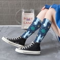 thumbnail image 5 of Naloa Alpaca Astronaut in Space Thigh High Socks Extra Long Stretchy Sock Women Over Knee High Opaque Stocking Daily Wear, 5 of 6