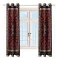 thumbnail image 4 of Bohemia 2pcs Blackout Curtains For Living Room Bedroom Grommet Top Window Set for Left And Right Biparting Open, 4 of 6