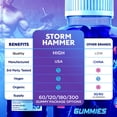 thumbnail image 5 of Storm Hammer Gummies Advanced Formula All Natural Vitamin Supplement StormHammer 300 Gummies, 5 of 9