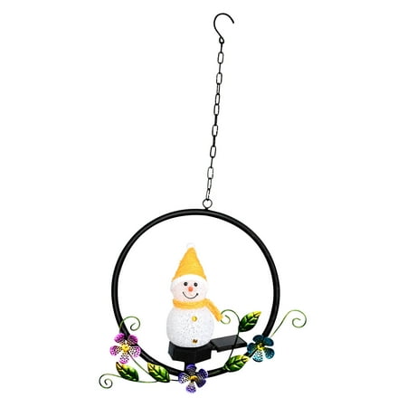 

Haykey Led Lights Solar Garden Hanging Light Led Lawns Snowman Decoration