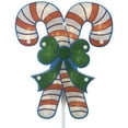 thumbnail image 6 of Northlight Lighted Holographic Candy Cane Outdoor Christmas Pathway Markers - 25.5" - Set of 3, 6 of 9