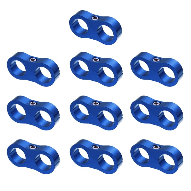 10uds Abrazadera Separador Manguera Freno Línea Unique Bargains 19mm Azul