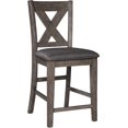 thumbnail image 4 of Caitbrook Rustic 24.63" Counter Height Upholstered Barstool, 2 Count, Gray, 4 of 6