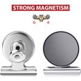 thumbnail image 3 of 8 Pack Fridge Magnets Refrigerator Magnets Magnetic Clips Perfect for Refrigerator Whiteboard Magnets Photo Displays Home School Use Heavy Duty Magnetic Clips (Silver), 3 of 4