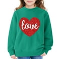 thumbnail image 3 of Coerni Oversized Sweatshirts for Girls Cotton Crewneck Long Sleeve Pullover Cute Heart Graphic Shirts Athletic Warm Trendy Clothes, 3 of 6