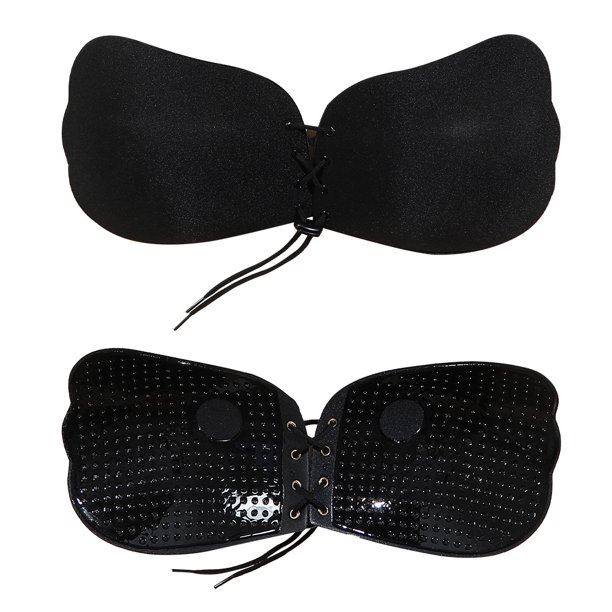 Parche para el pecho recogido con cuerda para tirar, sujetador Invisible con parche para el pecho con punto antis sobresaliente, ropa interior para vestido de novia