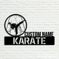 thumbnail image 2 of Handmadetneonsign Custom Karate Desk Name Plate, Karate Metal Nameplate For Desk, Desk Nameplate, 2 of 4