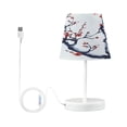 thumbnail image 7 of Table Lamp Medium 7.9x11.8 Inches Table Lamps Night Light Tools & Home Improvement Bedroom Lamp Guest Room Lamp Study Lamp Office Lamp Red Cherry Blossom, 7 of 7