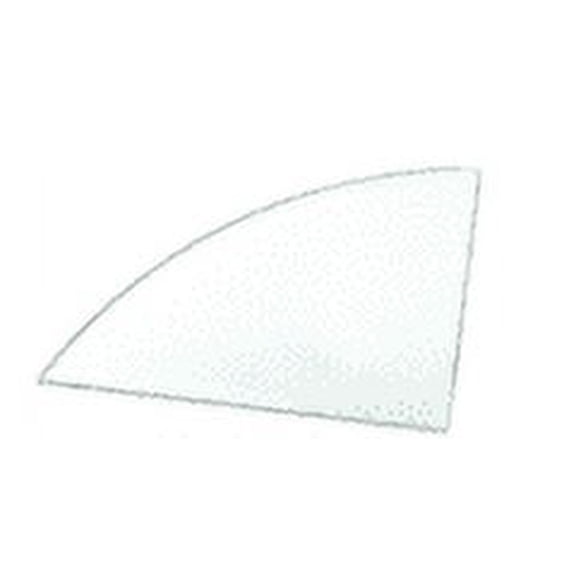 CRL 38TGQ12 12" Quarter Round 3/8" Clear Tempered Glass Shelf - 5/Pk