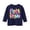 Dark Blue, variant on Girls First Day of School Shirts Cute Colorful Bubble Letter Print Cotton Long Sleeve T-shirt Fashion Preppy Crew Neck Pullovers