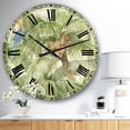 thumbnail image 3 of Designart 'Tropical Canopy I Green' Farmhouse wall clock, 3 of 3