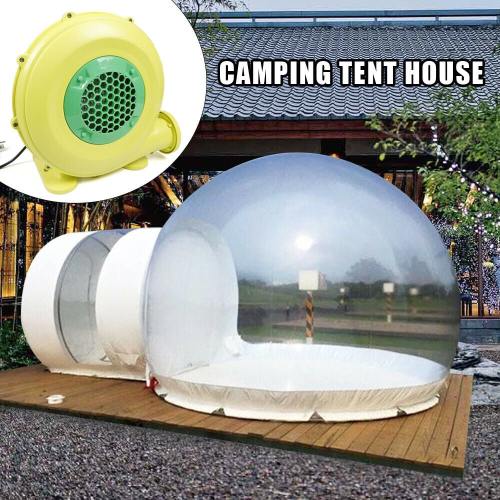 CNCEST Bubble Tent House Dome Outdoor Inflatable Bubble Tent Luxurious  Single Tunnel Transparent Bubble Greenhouse Camping Tent with Blower 3 x 5m