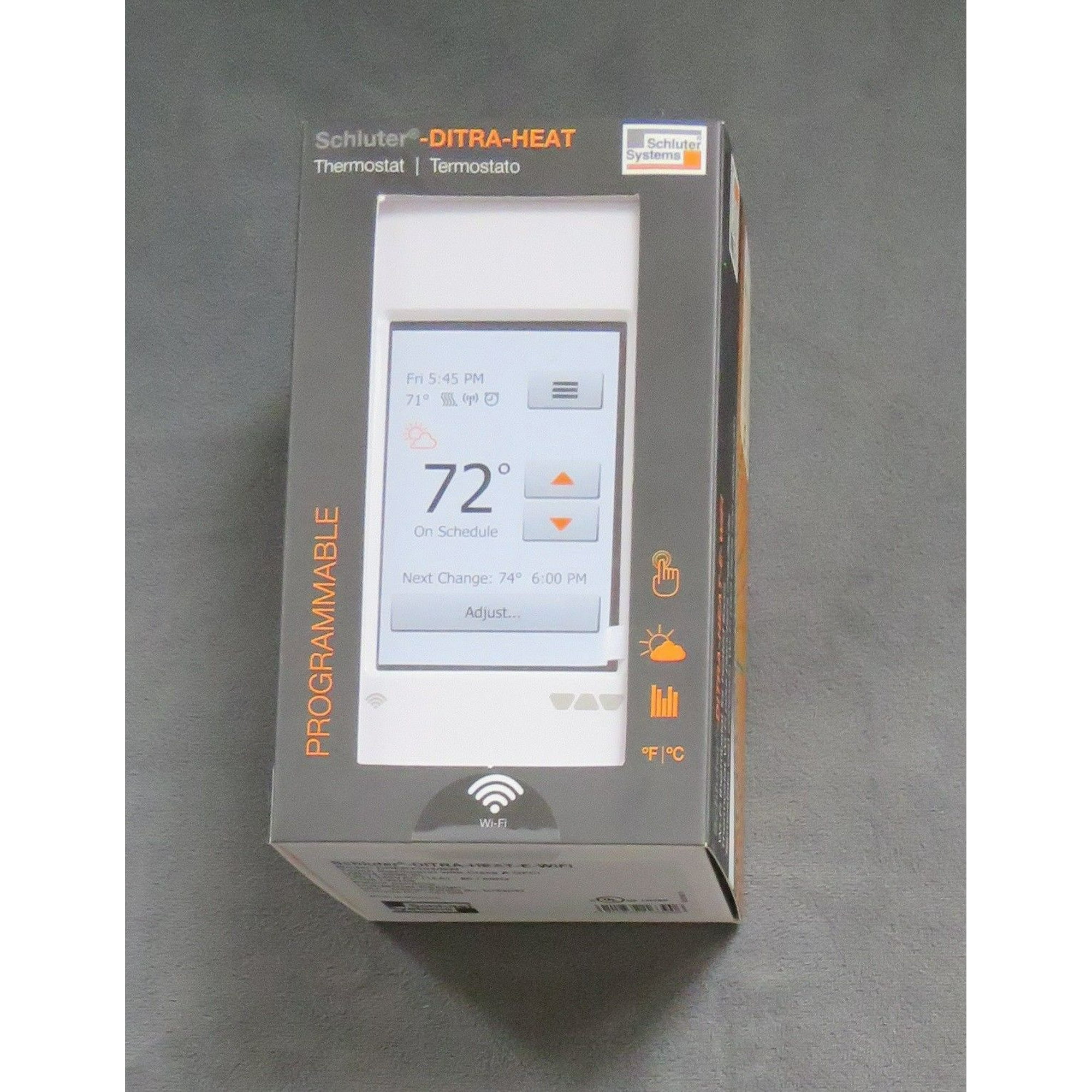 Schluter Ditra Heat E Wifi Thermostat Dhert104 Bw Walmart