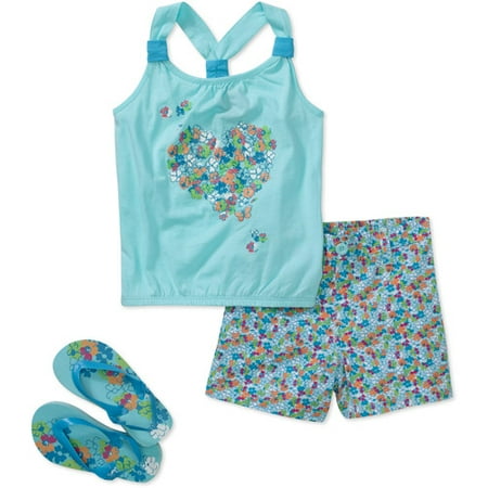 Faded Glory - Baby Girls' 3-piece Knot T