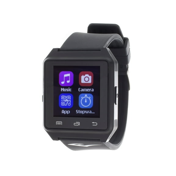 Everlast Smart Watch 40mm Black Aluminum Case with Black Sport Band