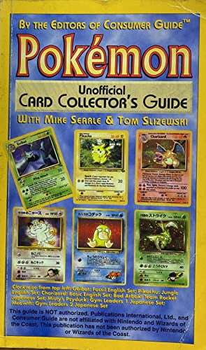 pokemon card guide book Collector's Unofficial: The Originals TCG cards and board games. Pokemon Unofficial Card Collectors Guide: