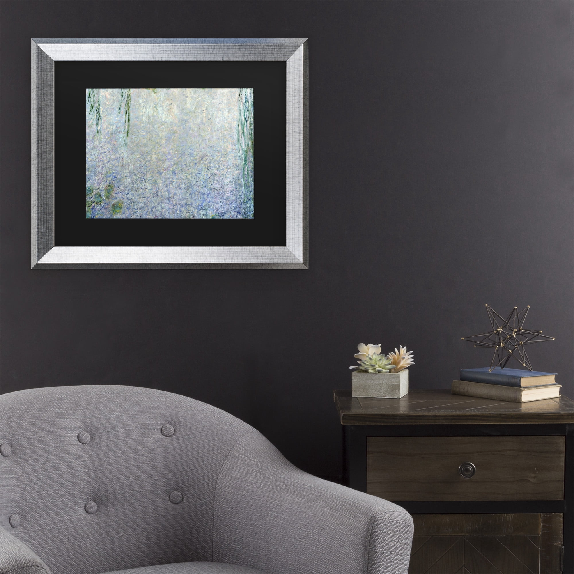 Trademark Fine Art 'Waterlillies Morning II' Canvas Art by Claude Monet