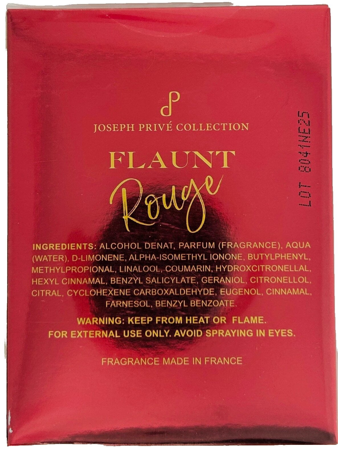 Joseph Prive Ladies Flaunt Rouge EDP Spray 3.4 oz Fragrances 752084309165