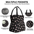 thumbnail image 3 of Pioneer Flower Floral Print Pattern Drawstring Lunch Bag Women - Drawstring Lunch Bag Insulated for Work Office - Stain-Resistant Large Lunchbags for Women with Multi-Pockets, 3 of 6