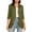 Womens Army Green Ruffle Cardigan Sweater _ A, variant on Stylish Women's Gradient Color Lightweight Open Front 3/4 Sleeve Ruffle Hem Cardigan Sweaters Coat Outwear Blue 10