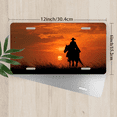 thumbnail image 2 of 1 Pcs 2D Flat License Plate Covers & Frames, Silhouette For Decorative Front, Waterproof For Decoration Aluminum License Plate Covers & Frames Cover For Men Women, 12" X 6", 2 of 6