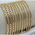 thumbnail image 4 of Round Box Chain Gold Plated Stainless Steel Necklace Men Women 16"-32", 4 of 4