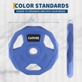 thumbnail image 1 of QinaQin Color Rubber Coated Weight Plates, Cast Iron, Blue, 1 of 6