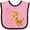 Pink and Black, variant on Inktastic My Oma Loves Me- Cute Giraffe Boys or Girls Baby Bib