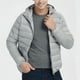 thumbnail image 1 of Chaqueta de invierno acolchada de plumón para hombre, chaqueta acolchada Casual para proteger de nieve cálida con capucha chaqueta de - L, Gris BLESIY Chaqueta de plumón con capucha ligera, 1 of 8
