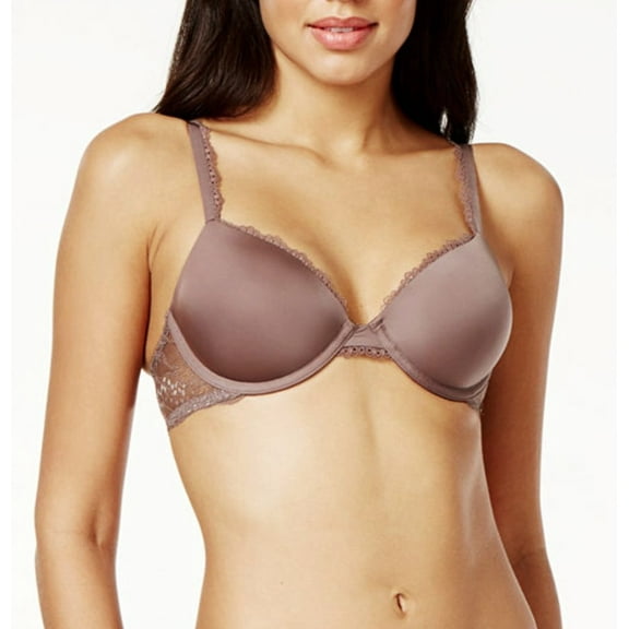 Calvin Klein Brown Sensual Lace Demi T-Shirt Underwire Bra 36D