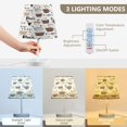thumbnail image 3 of Ryvnso LED Bedside Table Lamp Coffee Cups Pattern Bedroom Desk Lamps Nightstand Lampshade M, 3 of 7
