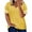 A-Yellow, variant on Women's Plus Size Tee Shirts Yellow Casual Blouse Short Sleeve V Neck T-Shirts Tops 4XL