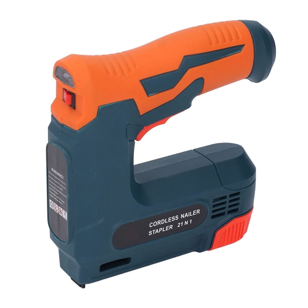 Pistola de Grapas Eléctrica Inalámbrica, Agarre Ergonímico USB Tipo C Gastador de Carga 2 en 1 Pistola de Grapas Eléctrica Inalámbrica Ligera Con 2000 Uñas para Madera