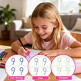thumbnail image 6 of 6 Pack Magic Grooved Writing Practice Books for , Handwriting Practice with Pen,Pencil Grisp,Cute Seal and Learning Schedule ,Pecfect Tracing Copybook for    3-8, 6 of 7