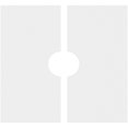 thumbnail image 4 of 34"OD x 7"ID x 11 3/4"C x 1"P Rubik Architectural Grade PVC Contemporary Ceiling Medallion, Two Piece, 4 of 4