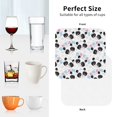 thumbnail image 6 of Yiaed Panda Bear1 Print Leather Coasters for Drinks - Cup Coasters Coffee Table Kitchen Table Bar, Home & Office Gifts Handmade Drink Coasters-Square, 6 of 6