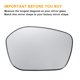 thumbnail image 3 of Reemplazo de vidrio del espejo retrovisor derecho del lado del pasajero de Unique Bargains, calefaccionado, vidrio blanco con ajuste trasero para Honda Civic, 3 of 6