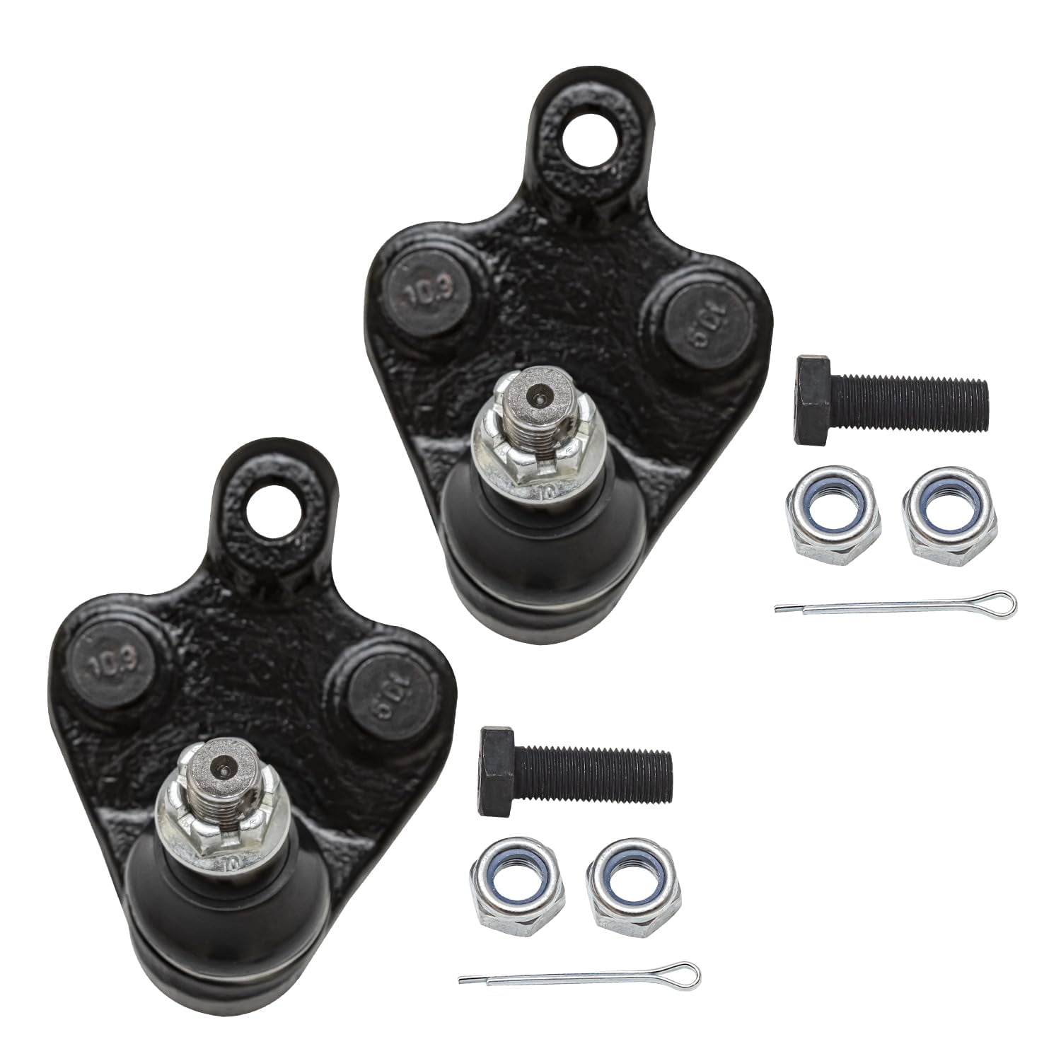 Detroit Axle - 1.8L 10pc Front End Kit for 2009-2013 Toyota Corolla Matrix, 2 Lower Control Arms 2 Lower Ball Joints 2 Sway Bars 4 Inner & Outer Tie Rods Replacement