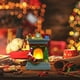 thumbnail image 3 of GOOHOCHY Lámpara de mesa decorativa navideña de resina con forma de Papá Noel, lámpara de chimenea luminosa con temática navideña., 3 of 8