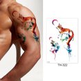 thumbnail image 1 of Cool Fake Tattoo Fox Tiger Half Arm Tattoo Sticker para niños niñas amante (C) Likrtyny Libre de BPA, 1 of 3
