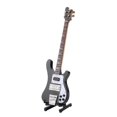 thumbnail image 3 of Black Miniature Bass Guitar Replica with Stand and Case Instrument Model Ornaments Gift（Black）, 3 of 7